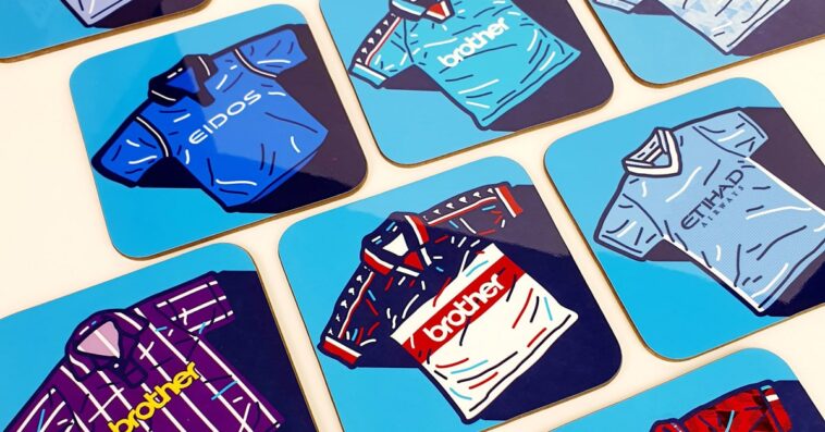 Manchester City historic kits