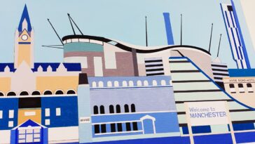 Manchester City skyline @thegingerwig