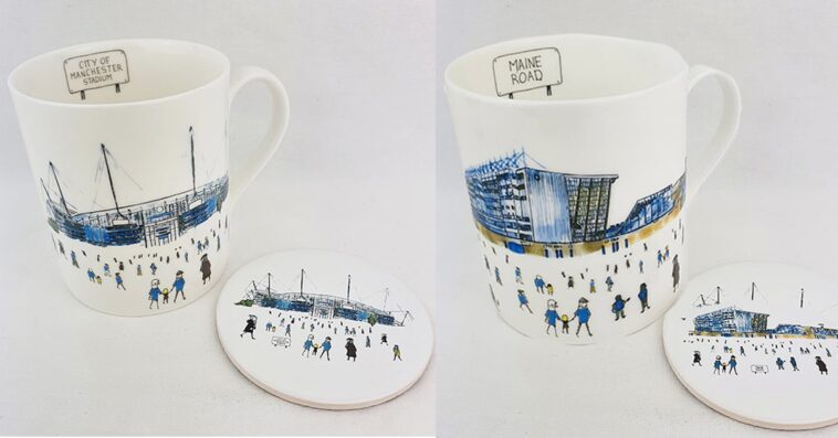 Fine Bone China Manchester City Mugs